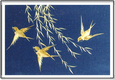 麥秸畫(huà)精品欣賞,化腐朽為神奇!